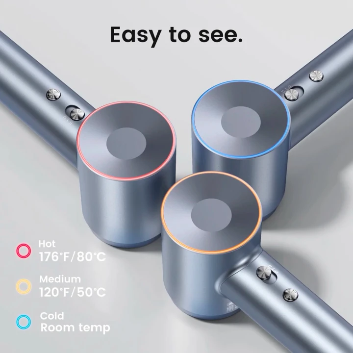 Фен Laifen Swift Special профессиональный с ионизацией 3 насадки (Голубой)