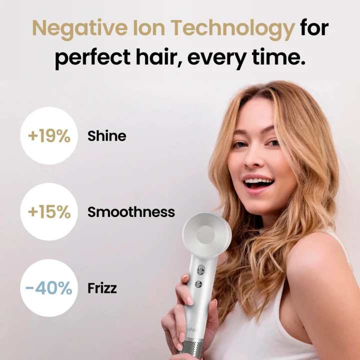 Фен Laifen Swift з іонізацією 1 насадка (Білий)