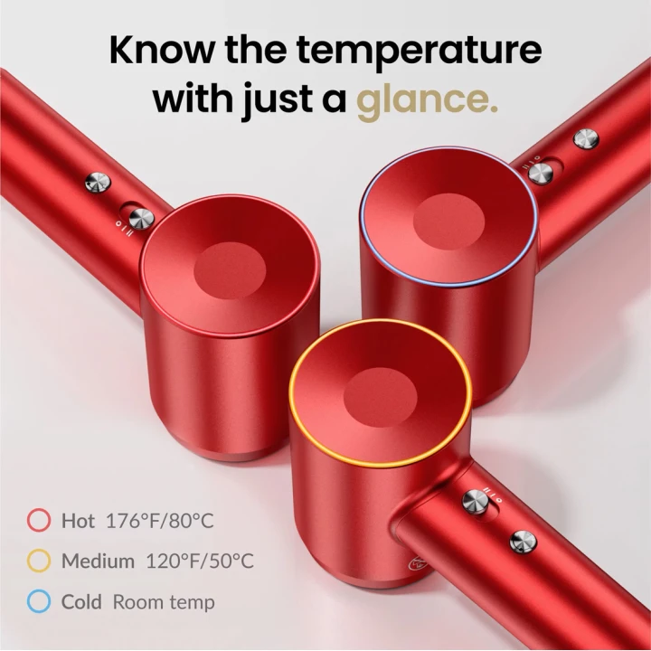 Фен Laifen Swift Special профессиональный с ионизацией 3 насадки (Красный)