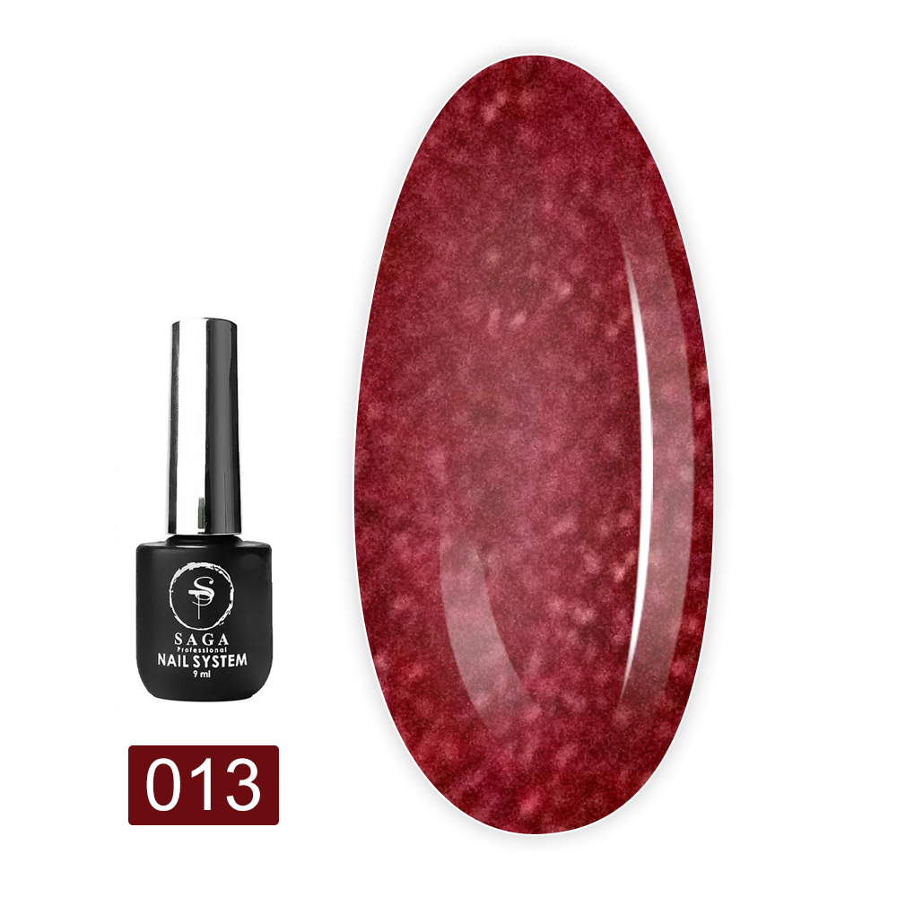 Saga Гель лак Saga Cat Shine 9 мл (013 Cherry)
