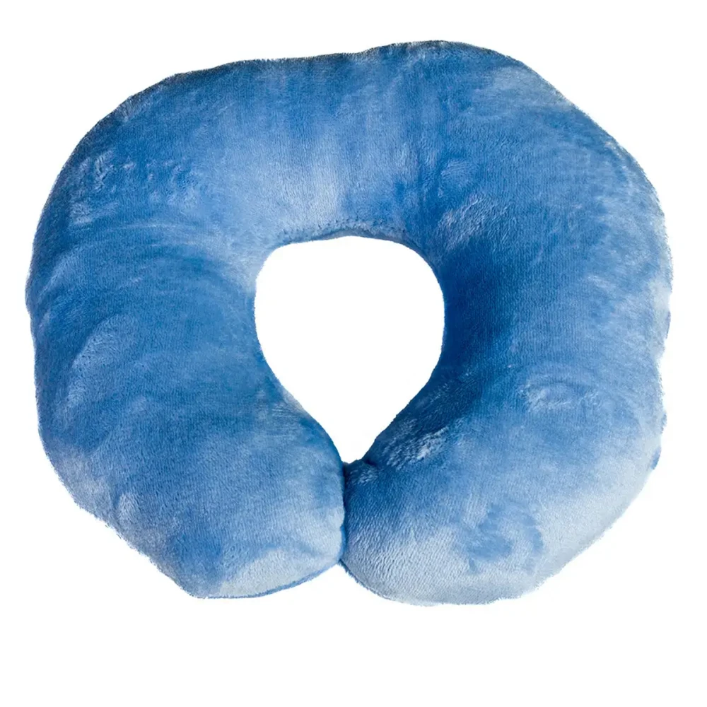 Подушка подкова ортопедическая (Небесно голубой)