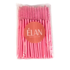 Щеточка нейлоновая одноразовая Elan 50 шт (Розовая)