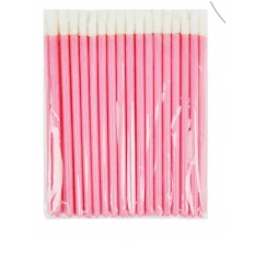 Палички (макробрашер) Vivienne рожева ручка 50 шт