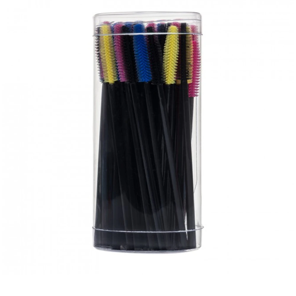 Щеточка для ресниц силиконовая цветная Vivienne 50 шт (Ассорти)