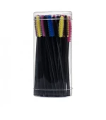 Щеточка для ресниц силиконовая цветная Vivienne 50 шт (Ассорти)