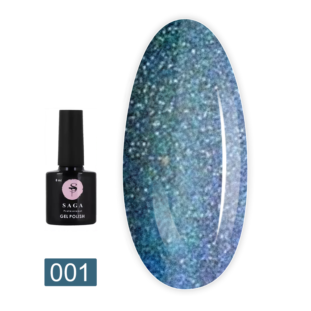 Гель лак Saga Cat Chameleon светоотражающий 89 мл (01)