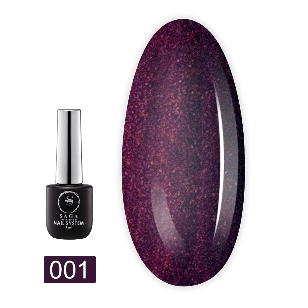 Гель лак Saga Cat Glow 9 мл (01)