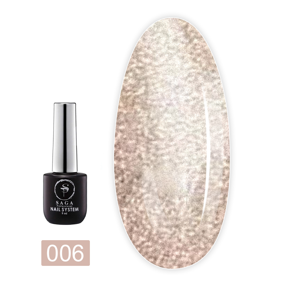 Гель лак Saga Cat Glow 9 мл (06)