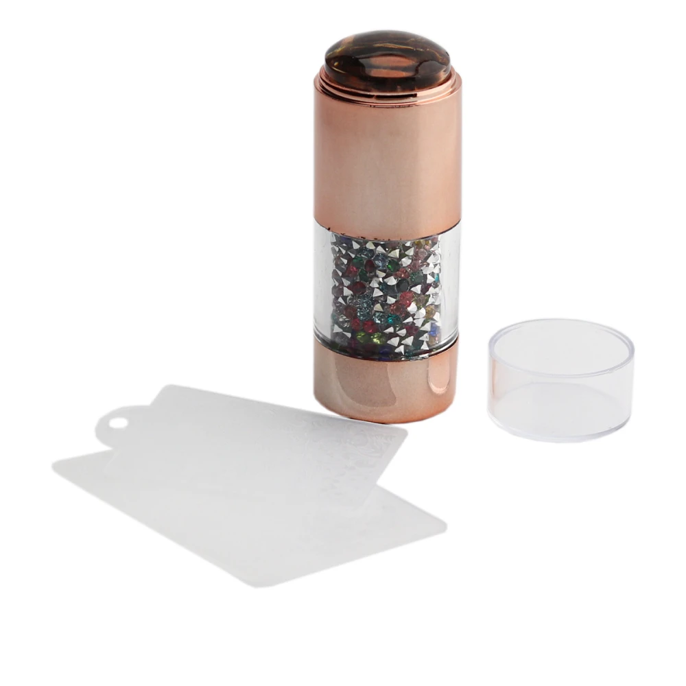 Штамп для стемпинга с камнями Серебро