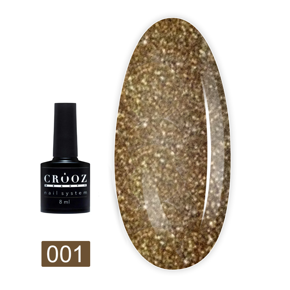 Гель-лак Crooz світловідбивний Crystal Gel Polish 8 мл (001)