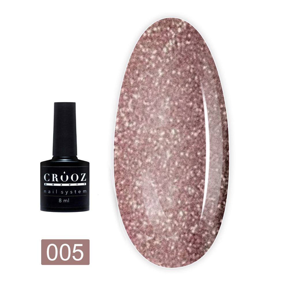 Гель лак Crooz светоотражающий Crystal Gel Polish 8 мл (005)