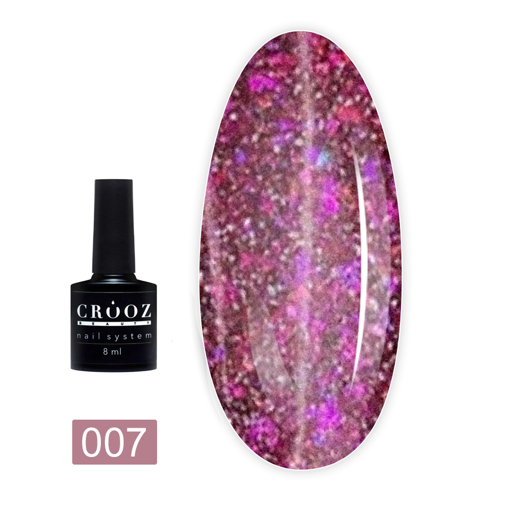 Гель лак Crooz светоотражающий Crystal Gel Polish 8 мл (007)