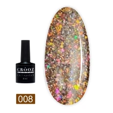 Гель лак Crooz светоотражающий Crystal Gel Polish 8 мл (008)