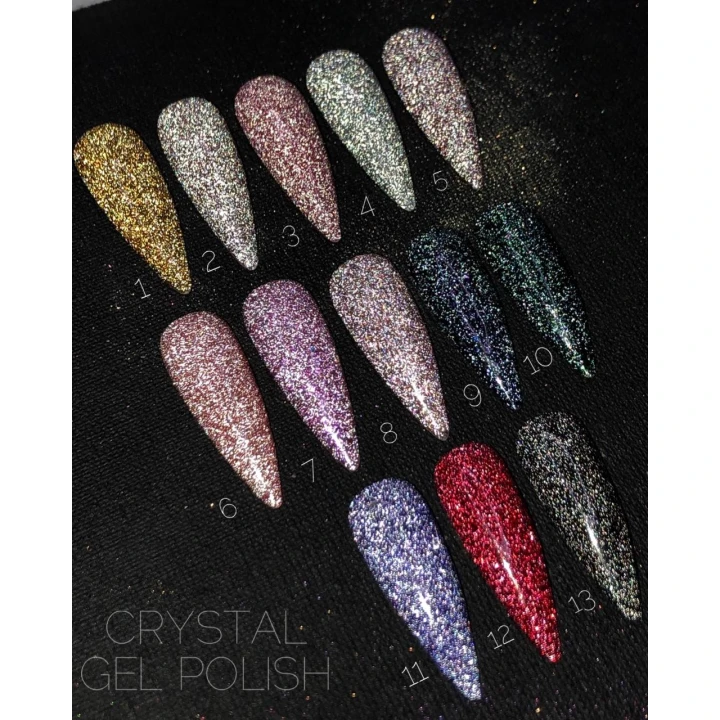 Гель лак Crooz светоотражающий Crystal Gel Polish 8 мл (010)