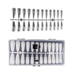 Типсы гелевые RichcoloR для ногтей в пластиковом контейнере 240 шт (Балерина)