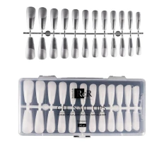 Типсы гелевые RichcoloR для ногтей в пластиковом контейнере 240 шт (Балерина)