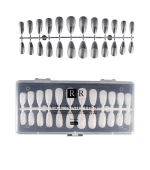 Типсы гелевые RichcoloR для ногтей в пластиковом контейнере 240 шт (Миндаль)