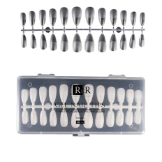 Типсы гелевые RichcoloR для ногтей в пластиковом контейнере 240 шт (Миндаль)