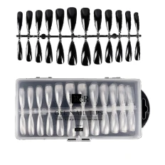 Типсы гелевые RichcoloR для ногтей в пластиковом контейнере 240 шт (Стилет)