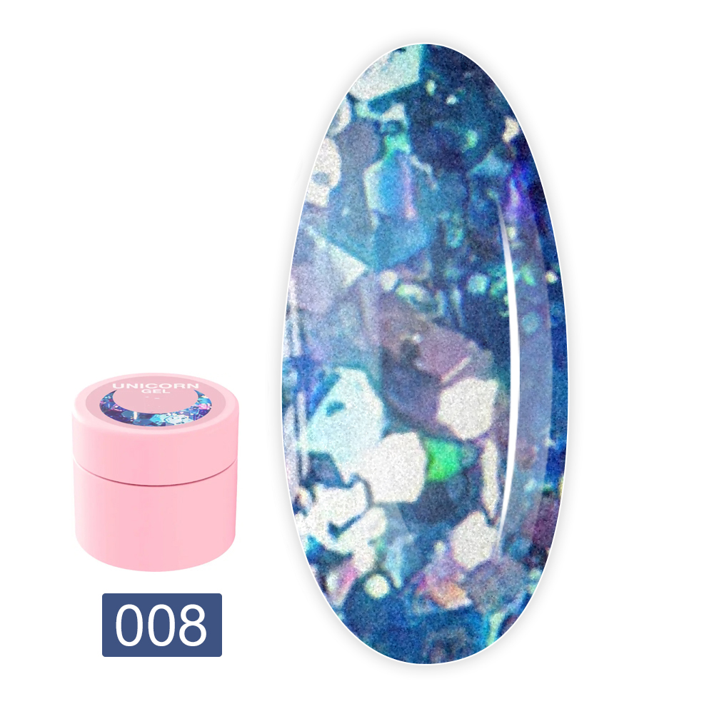 Блискітки для нігтів LunaMoon Unicorn Gel 5 мл (08)