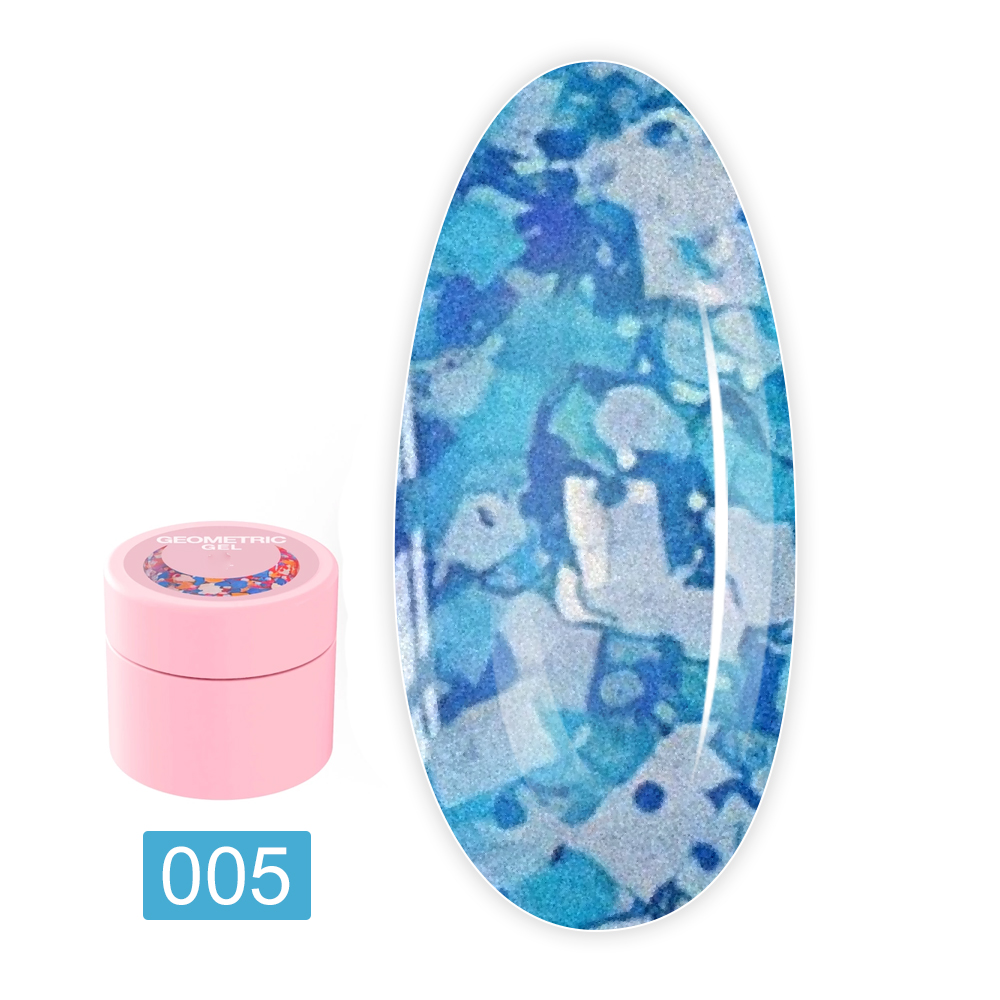 Блесточки для ногтей LunaMoon Geometric Gel 5 мл (05)