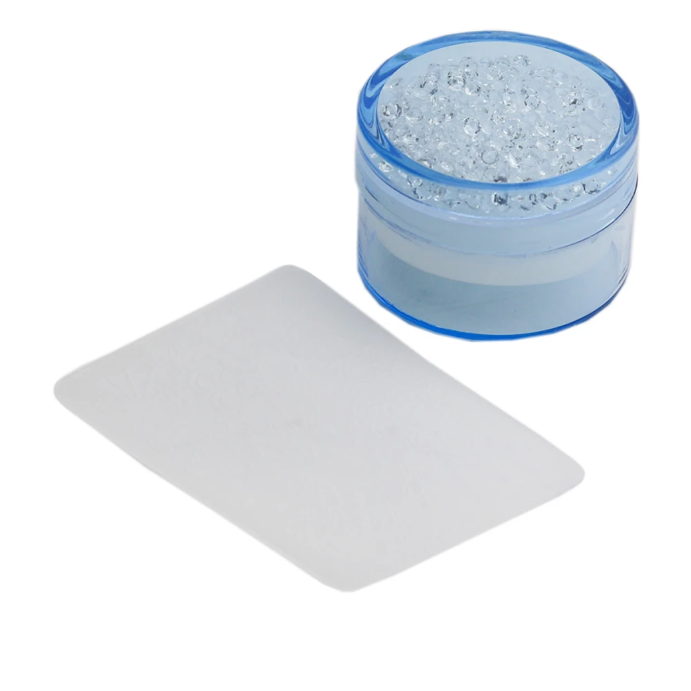 Штамп для стемпинга "Зефирка мини" с крышкой и стразами 65 см4 см