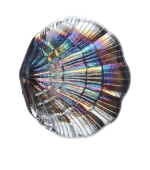 Палитра-подставка стеклянная "Радужная ракушка" для смешивания красок