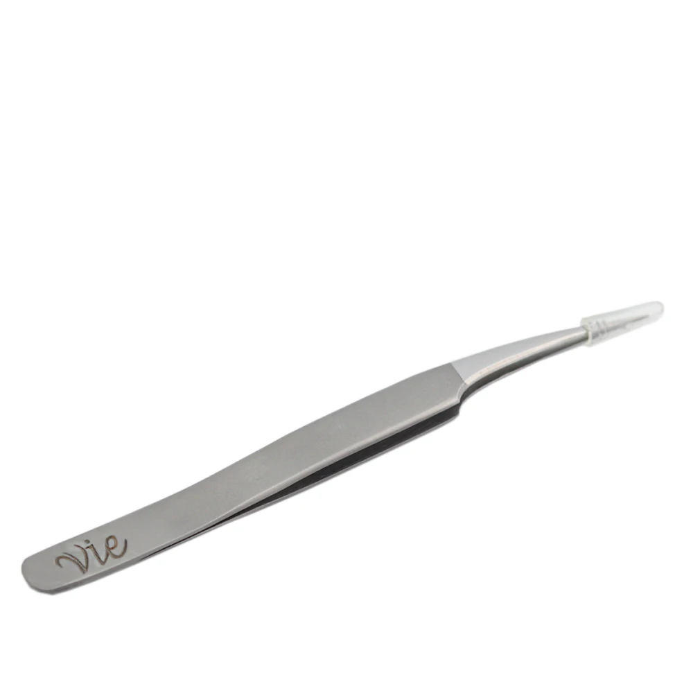 Пинцет металлический в чехле (5D прямой (dolphin))