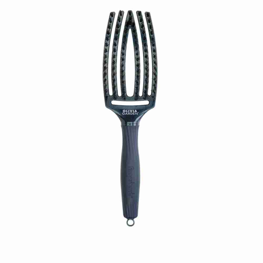 Щітка Olivia Garden Finger Brush Care Iconic Boar&Nylon M (Blue Sapphire)