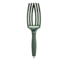 Расческа Olivia Garden Finger Brush Care Iconic Boar&Nylon M (Green Emerald)
