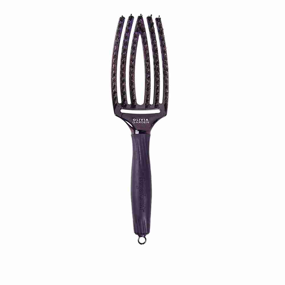 Расческа Olivia Garden Finger Brush Care Iconic Boar&Nylon M (Violet Amethyst)