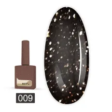 Гель-лак Heylove 15 мл (009 BRAVE коричневый с голографическим шимером)