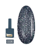 Гель-лак Heylove 15 мл (006 Daringl Чорний з голографічним шимером)