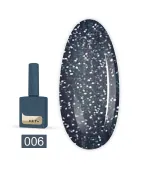 Гель лак Heylove 15 мл (006 Daringl Черный с голографическим шимером)