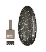 Гель-лак Heylove 15 мл (008 DEMURE Сіро-бежевий з голографічним шимером)