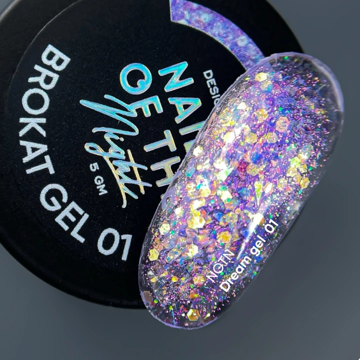 Гель design NailSofTheDay Brokat 5 мл (001)