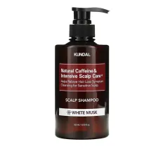 Шампунь Kundal Natural Caffeine & Intensive Scalp Care Shampoo White Musk 500 мл