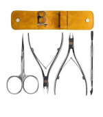 Набор инструментов OLTON (Желтый) (накожницыS+кусачкиXS+ножницы100мм+топорик/лопатка)