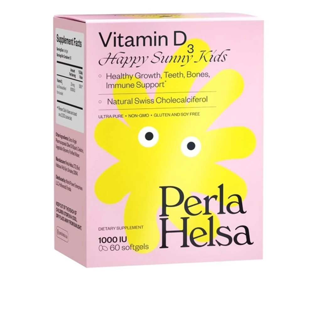 KIDS Витамин Д3 1000 IU Perla Helsa (60 капсул)