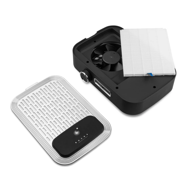 Вытяжка с фильтром НЕРА Bucos CYCLONE V3-B 100W с аккумулятором (Черная)