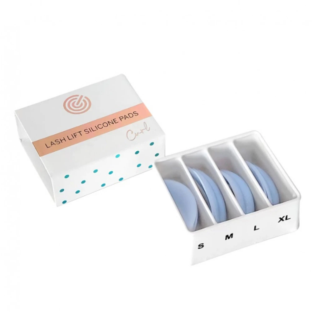 Набор валиков для ламинирования ресниц Maxymova Curl голубые 4 пары