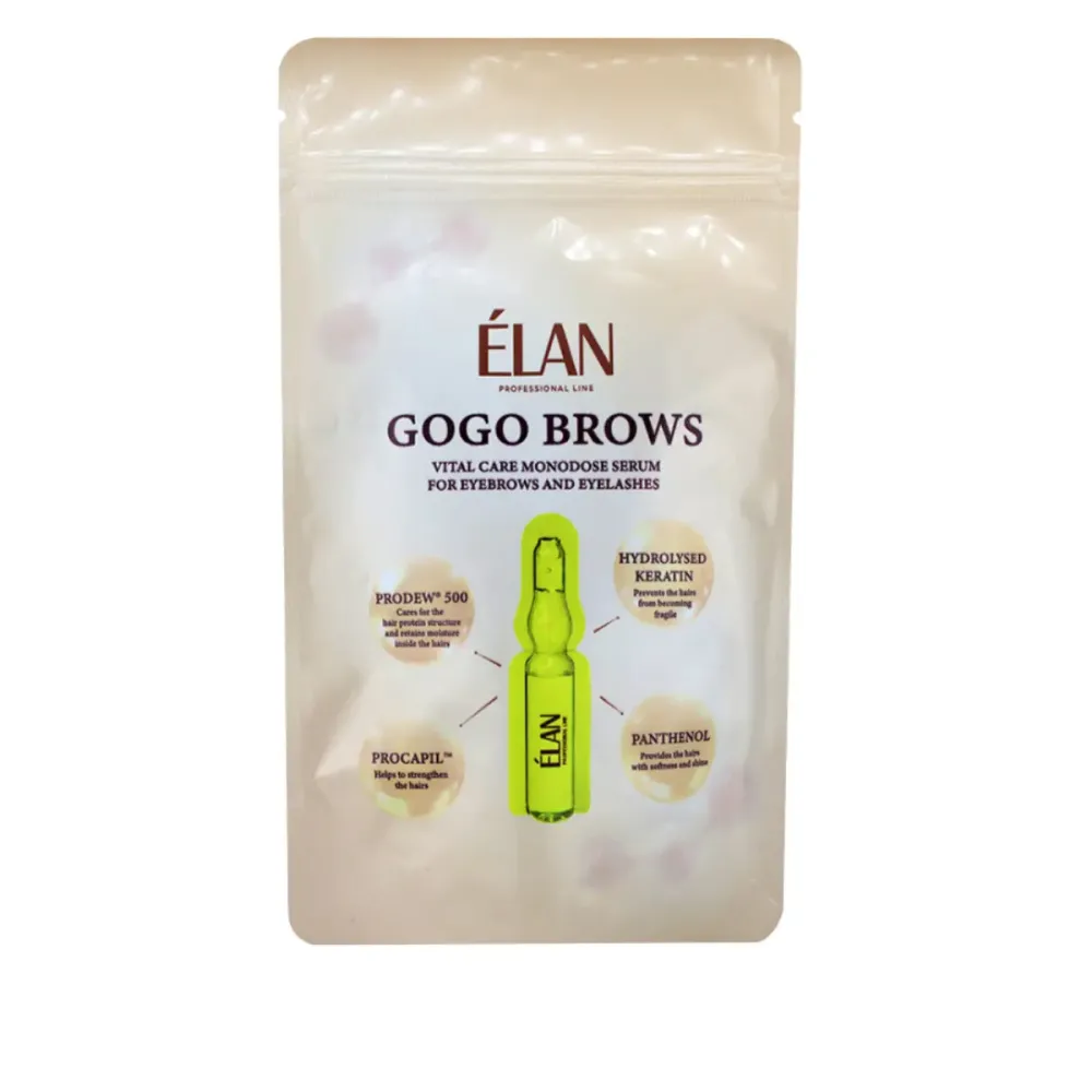 Сыворотка для роста бровей и ресниц в монодозах Elan GoGo Brows 10 доз1 мл