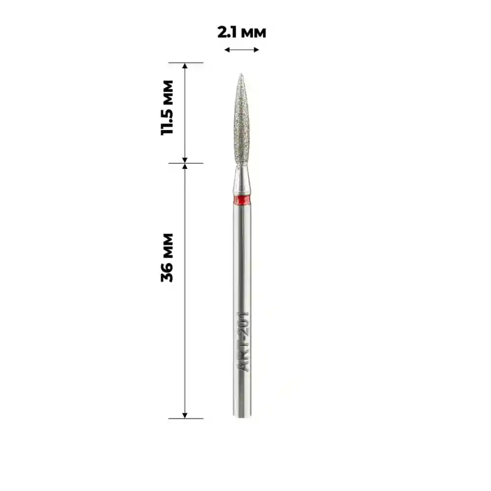Фреза алмазна ART (201 полумя червоне 021)