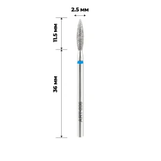 Фреза алмазна ART (206 полум'я синє 025)