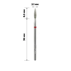 Фреза алмазна ART (223 полум'я червоне 021)
