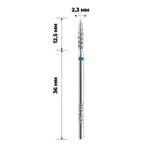 Фреза алмазна ART (302 полум'я торнадо синє 023)
