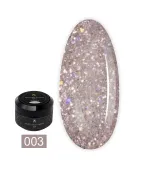 Полігель моделюючий з глітером Siller Poly Gel with Glitter 30 мл (003)