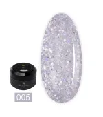 Полігель моделюючий з глітером Siller Poly Gel with Glitter 30 мл (003)