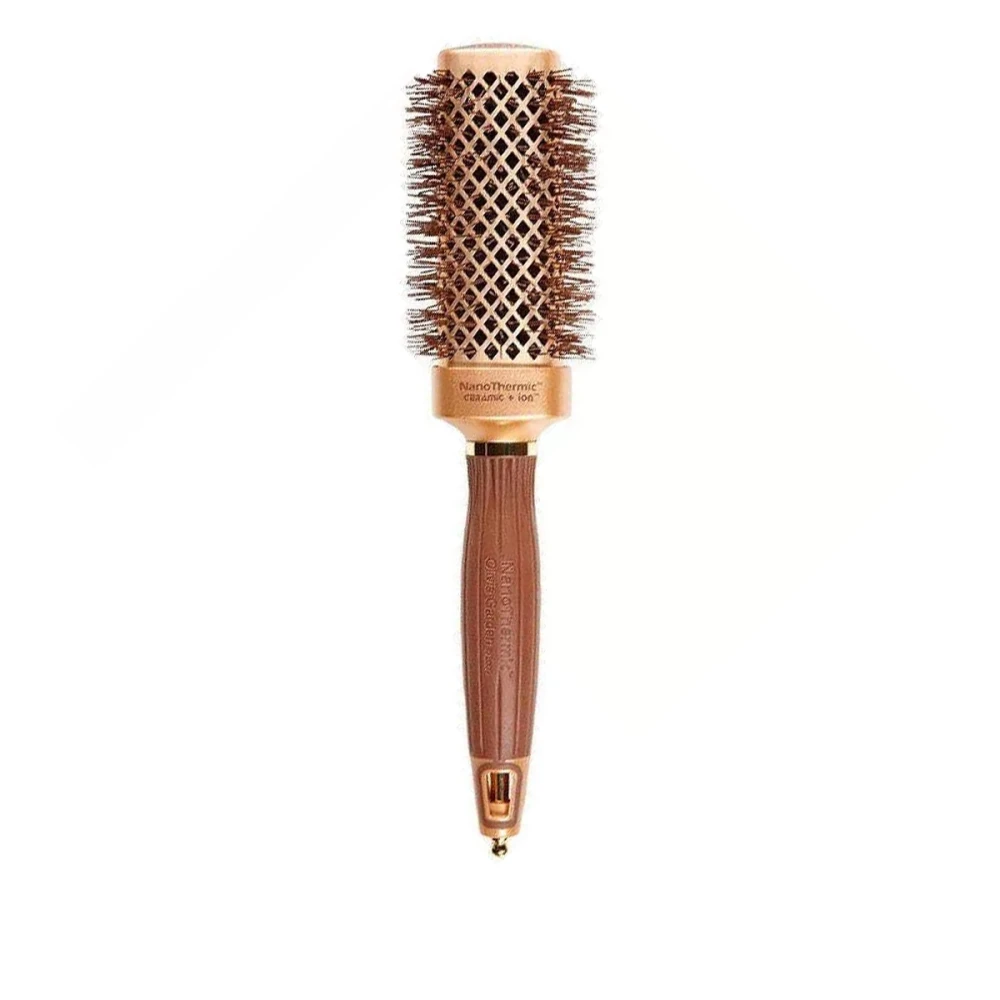 Брашенг Olivia Garden Термо Expert Blowout Straight Wavy Bristle Gold&Brown 40