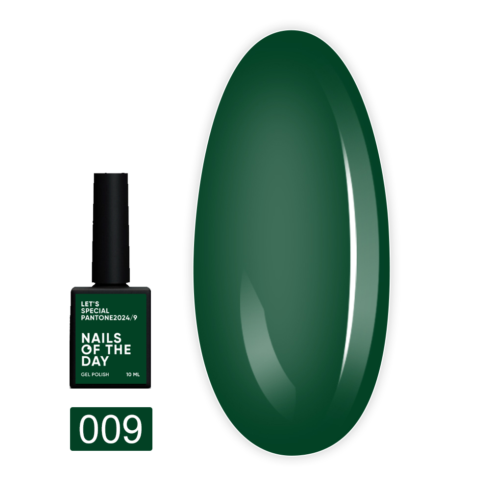 Гель лак NailSofTheDay Let`s Spetial Pantone 2024 10 мл (09 травяно-зеленый)
